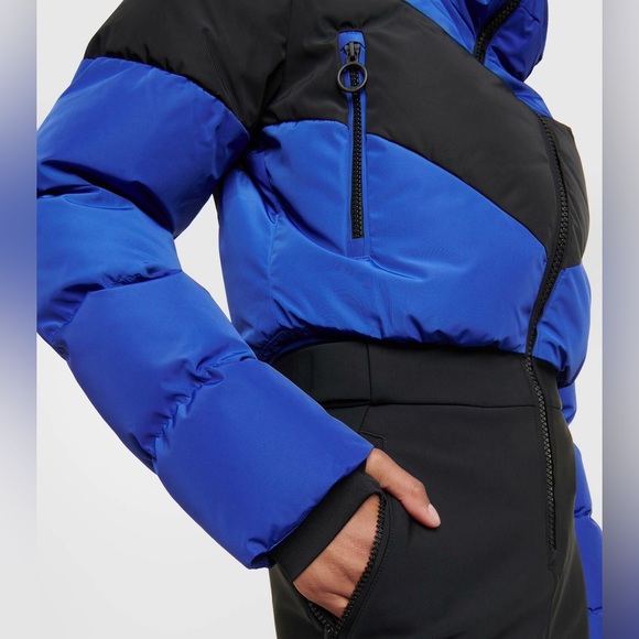 Fusalp Kira Quilted Ski Suit Size 40 Blue Black - Picture 6 of 16